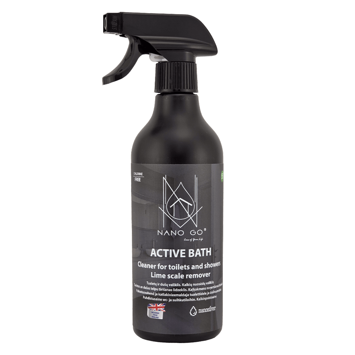 NANO GO Active Bath активный наноочиститель для ванной 500 мл флакон с распылителем
