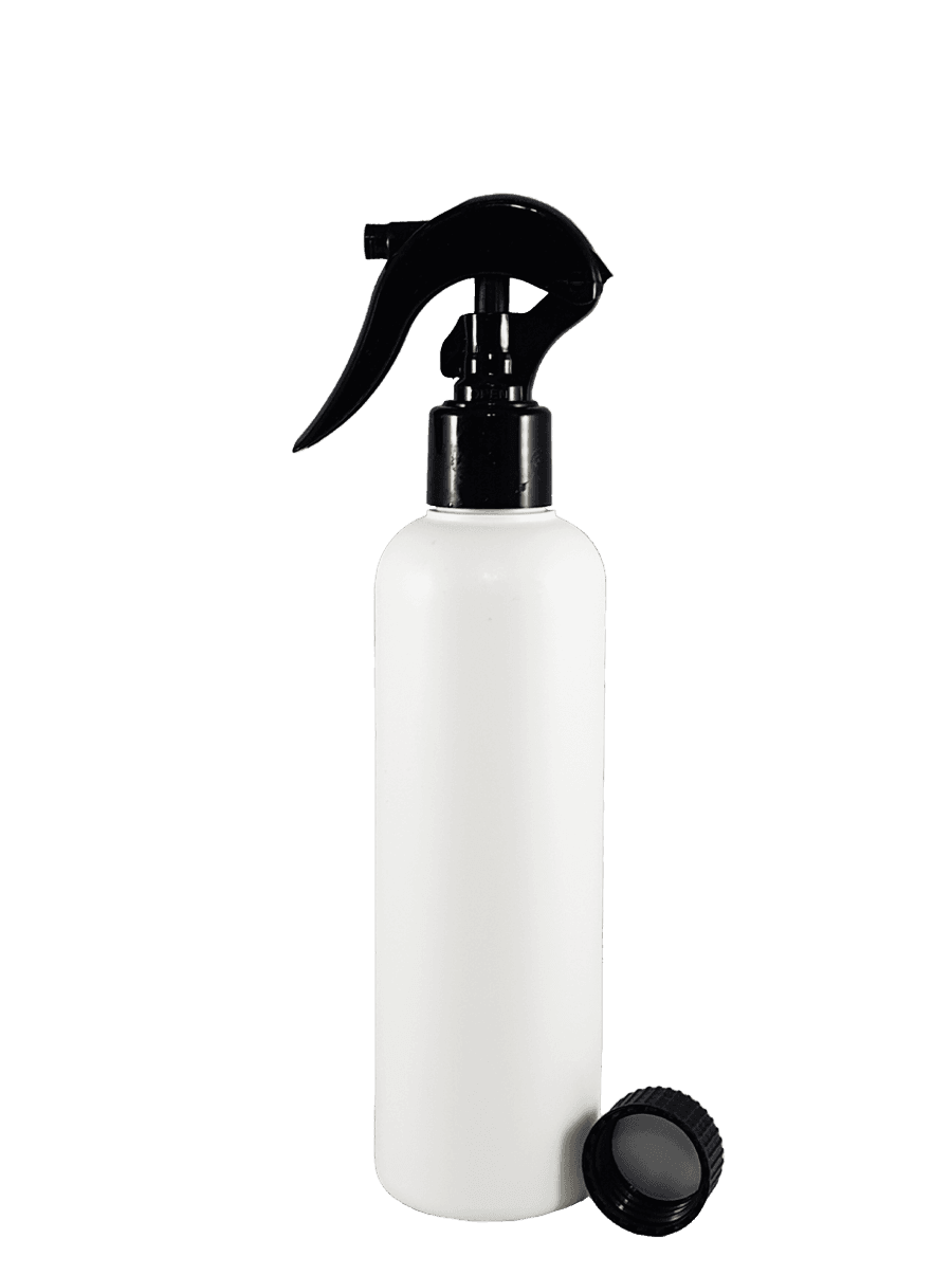 10vnt hdpe 24 410 buteliukai 250ml su purkstuku ir dangteliu