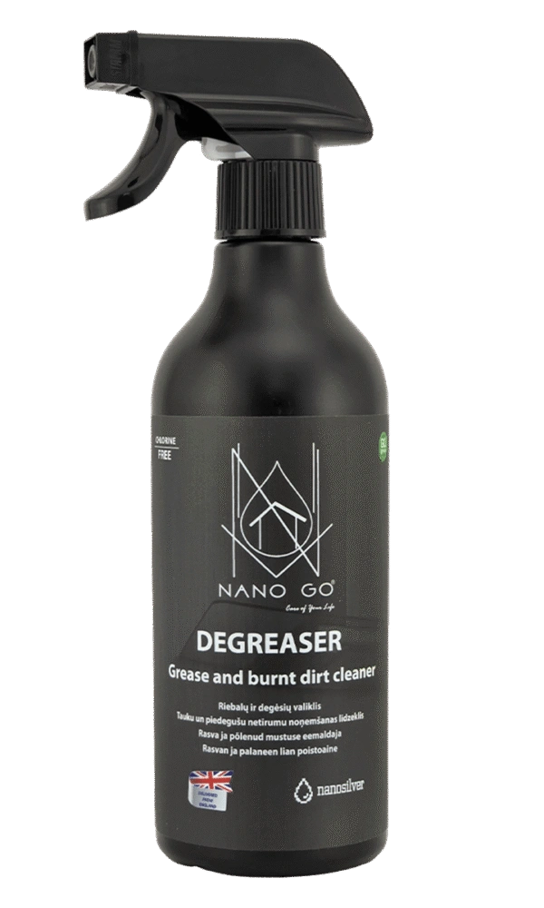 NANO GO Degreaser burnt surface cleaner 500 ml bottle with trigger sprayer