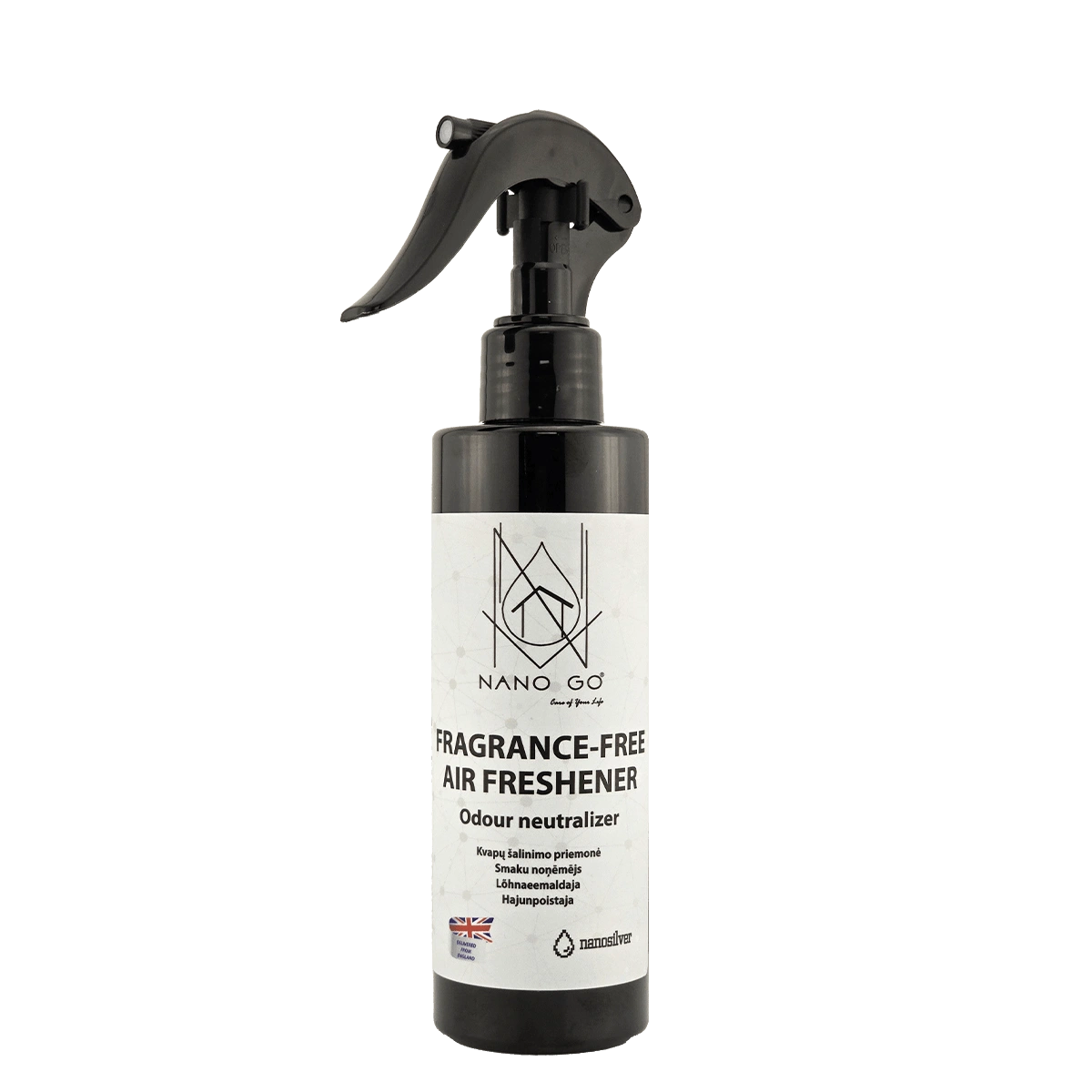 Kvapų šalinimo priemonė 200ml – bekvapis oro gaiviklis su nanosidabru