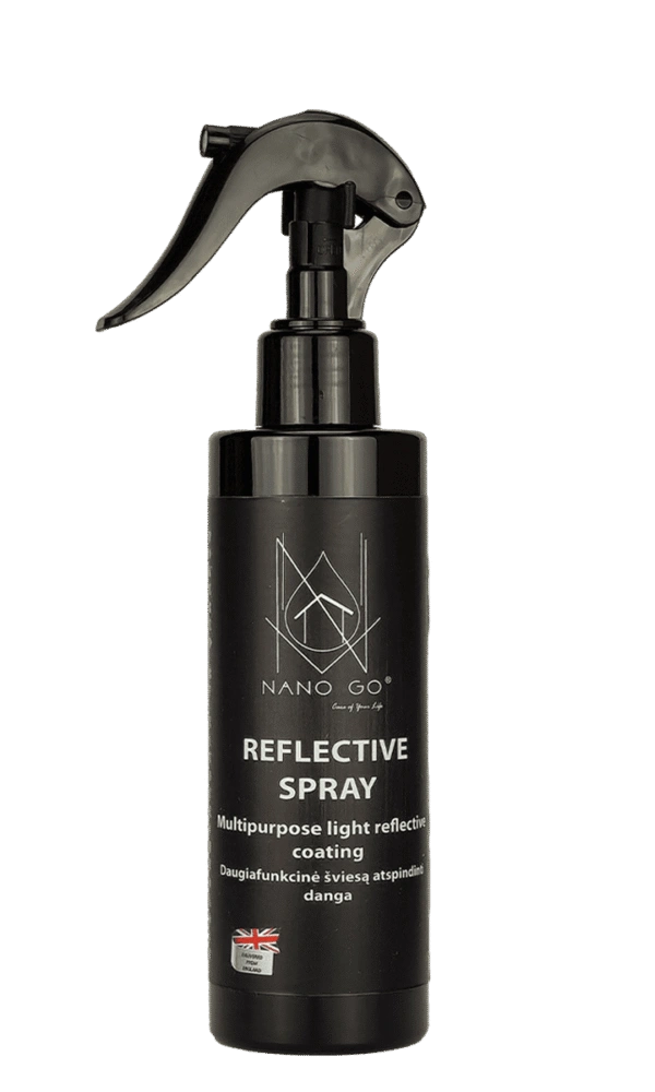 NANO GO Reflective Spray light-reflecting safety spray 200 ml bottle with trigger sprayer