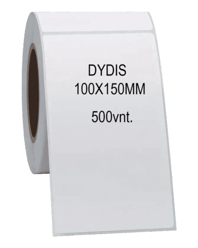 Siuntų lipdukai terminiam spausdintuvui 100x150mm, 500vnt.