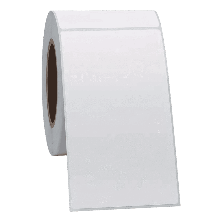 Lipnios etikėtės terminiam spausdintuvui, 100x150mm, 500vnt. rulonas Siuntų lipdukai terminiam spausdintuvui 100x150mm, 500vnt