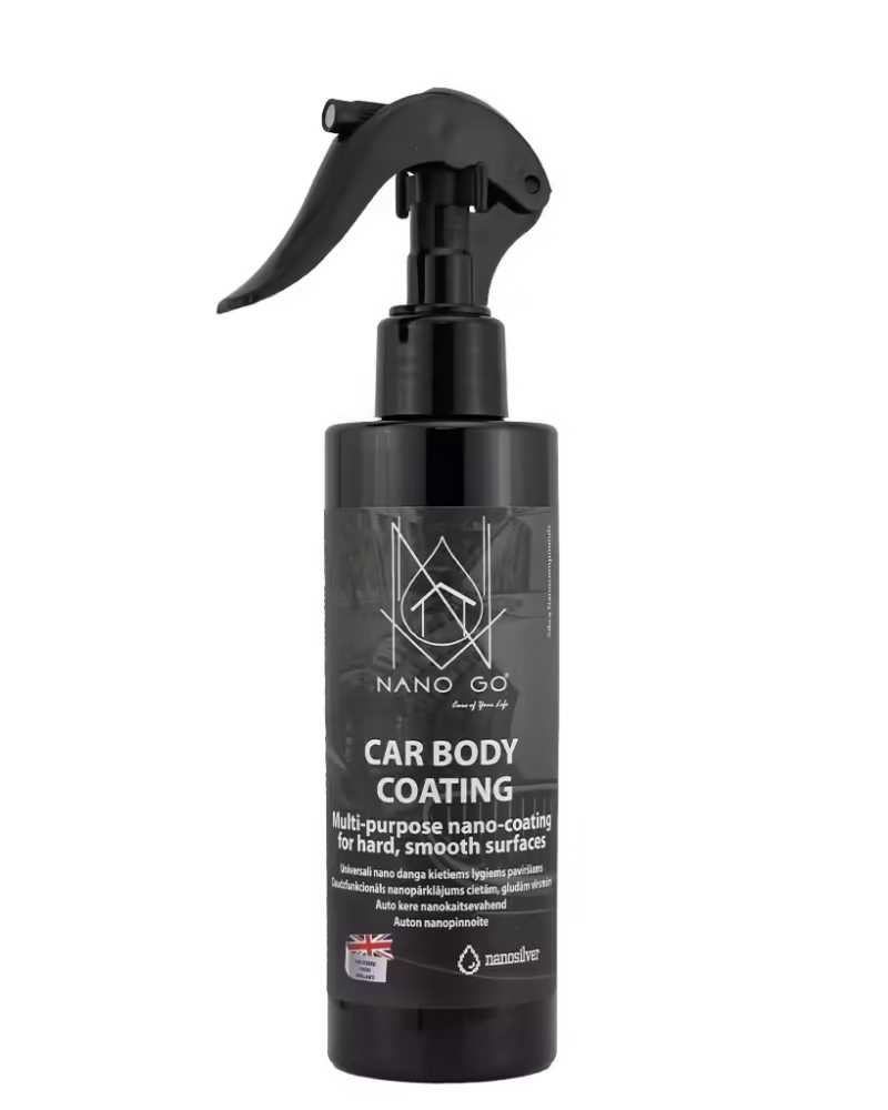 NANO GO automobilio kėbulo hidrofobinė nano danga ilgalaikei apsaugai, butelys su purkštuku 200ml