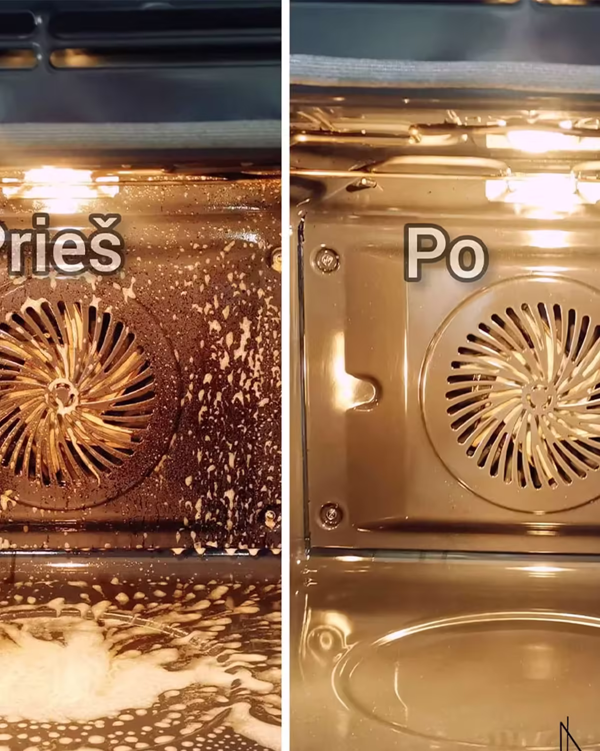 Prikepusių paviršių valiklis efektyviai išvalo degėsius, svilėsius, suodžius ir daugelį kitų nešvarumų.