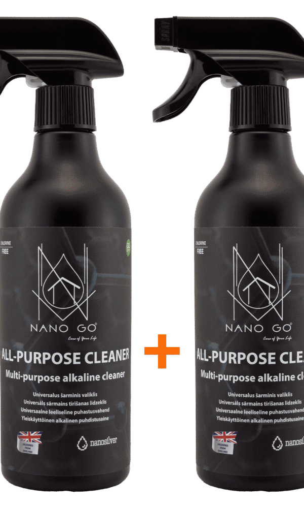 Du Nano Go universalūs valikliai buteliuose