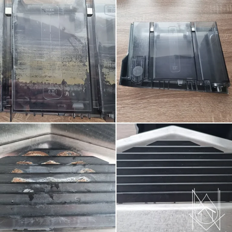 kalkiu-valiklis-pro-kavos-aparato-valymas-nuo-kalkiu.webp Išvalytos kavos aparato dalys po valymo