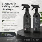 Virtuvės ir kalkių valymo rinkinys | DEGREASER + DESCALER PRO